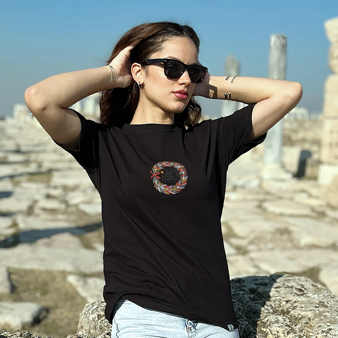 Çelenk Tshirt | Siyah - Görsel 5