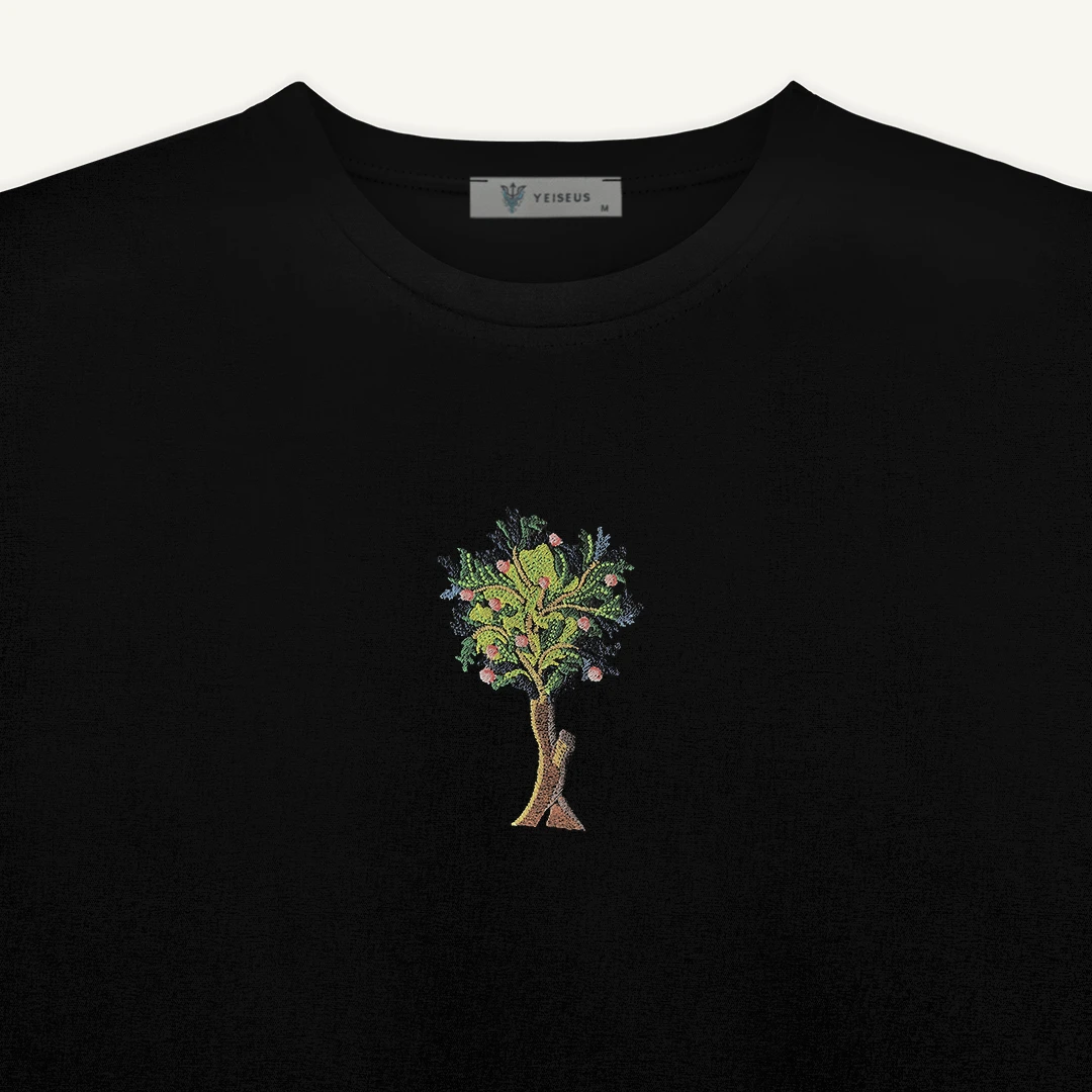 Ağaç Tshirt | Siyah - Görsel 3