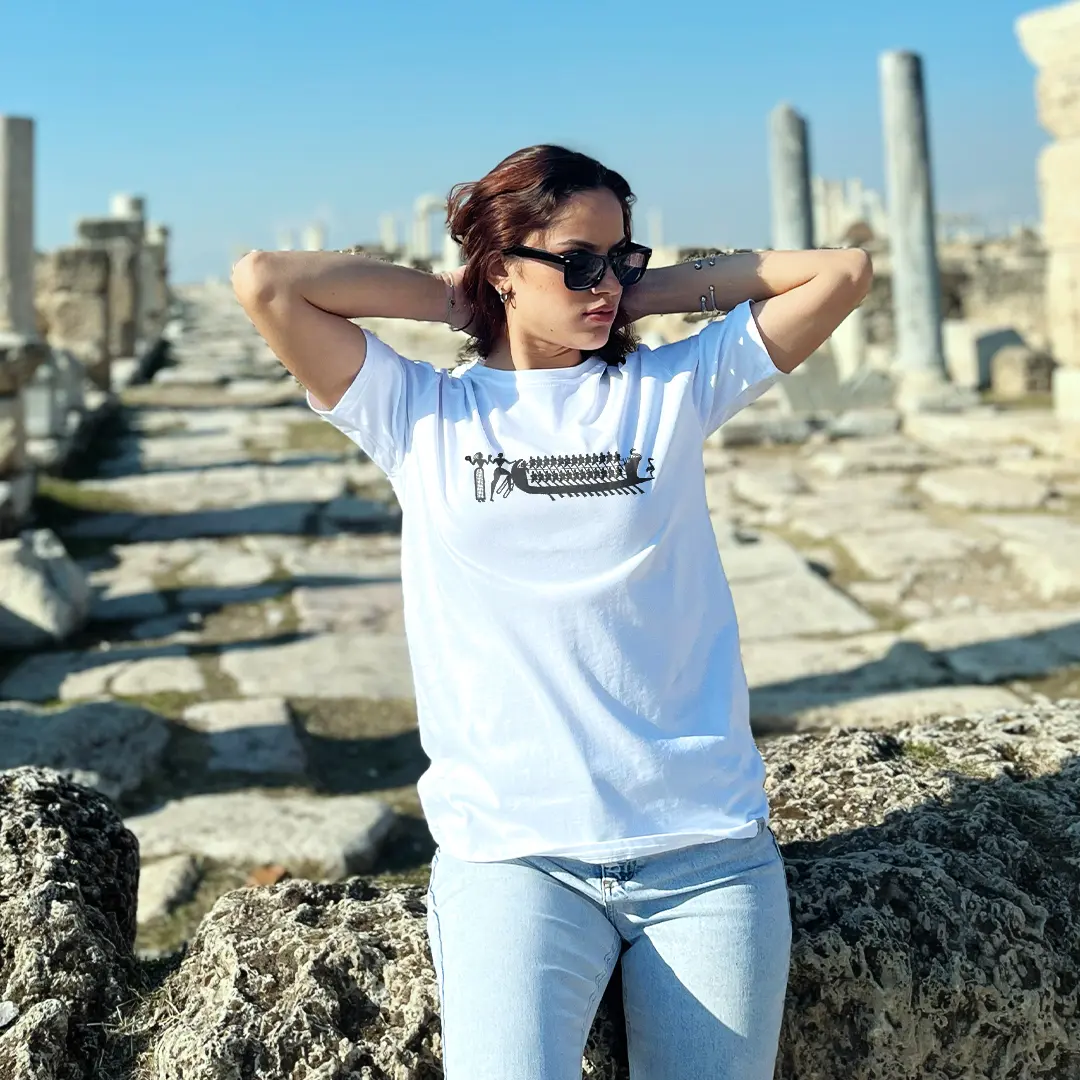 İlyada 01 Tshirt | Beyaz - Görsel 2