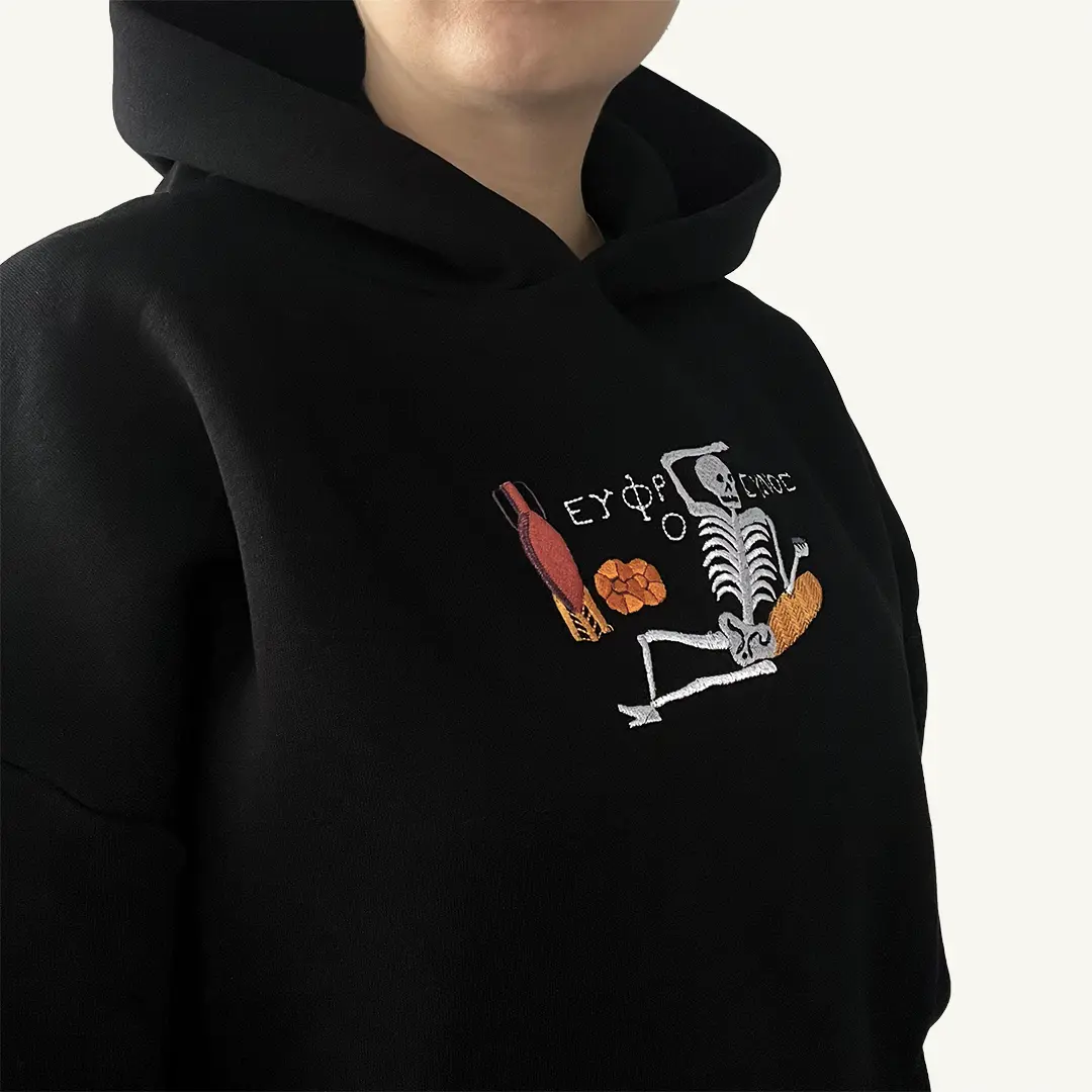 Neşe-li Hoodie | Siyah - Görsel 3