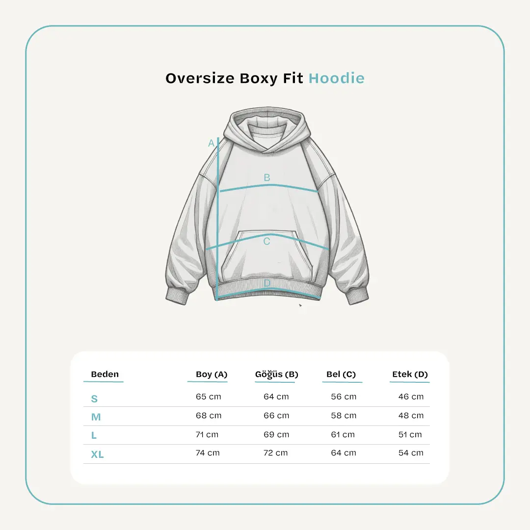 Hoodie Beden Tablosu